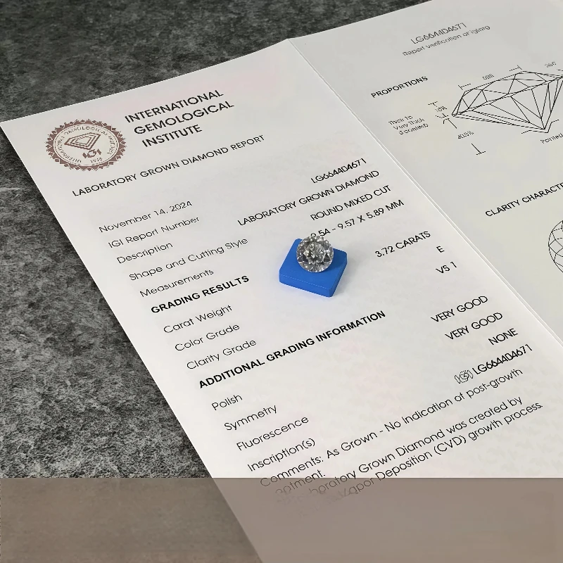 portuguese cut vintage style loose diamond lab grown diamond