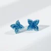lab grown blue four leaf clover diamond (cvd) | igi certified