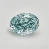 pear shape fancy intense green lab grown loose diamond #2