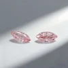 marquise shape pink colored lab grown loose diamond