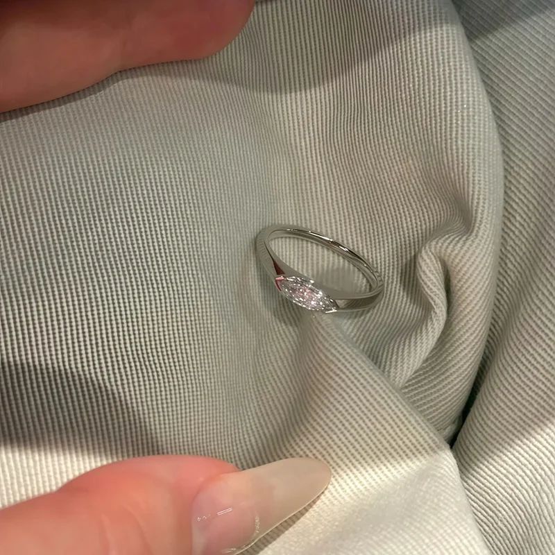 marquise shape pink colored lab grown loose diamond