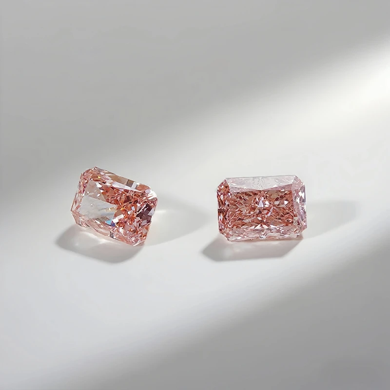 lab grown pink cushion cut square diamond (cvd) | igi certified #2