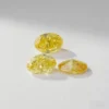 long european cut fancy vivid yellow lab grown loose diamond #2